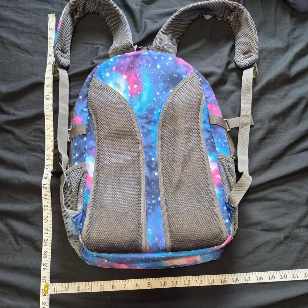 Galaxy Print Multi-Compartment Tech Backpack - Picture 2 of 7